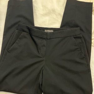 Express Columnist Ankle Mid Rise Size 6 Black Dress Pants